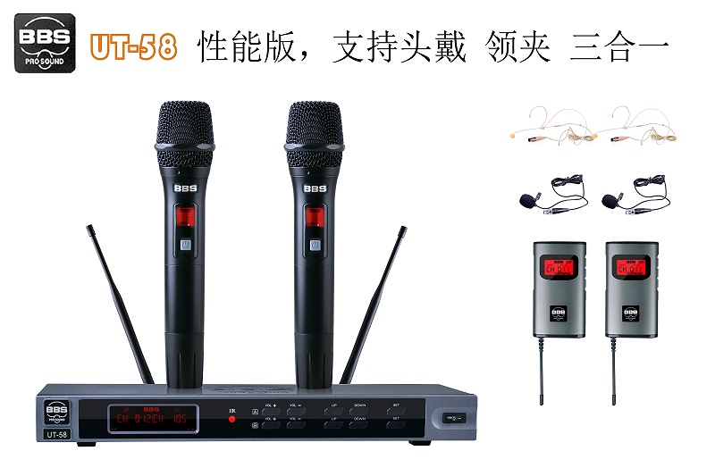 麥克風(fēng)(話筒):頭戴式、領(lǐng)夾式、手持麥克風(fēng)