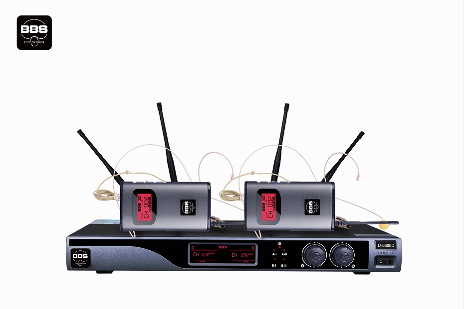 頭戴話筒BBS商用話筒 U-5300D 舞臺(tái)演出麥克風(fēng) 無(wú)線麥克風(fēng) 無(wú)線會(huì)議話筒-BBS話筒