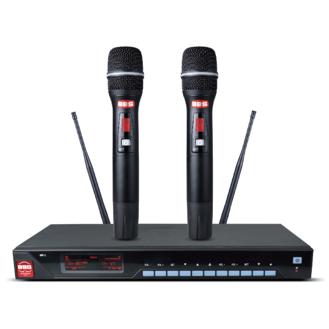 BBS娛樂話筒 HP-1 一拖二無線話筒 專業(yè)無線麥克風(fēng) 真分集話筒 舞臺演出會議婚慶主持